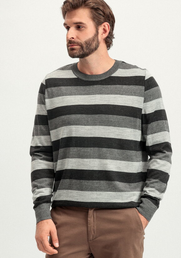 Джемпер с круглым воротом в полоску шир.  580, рис. 11