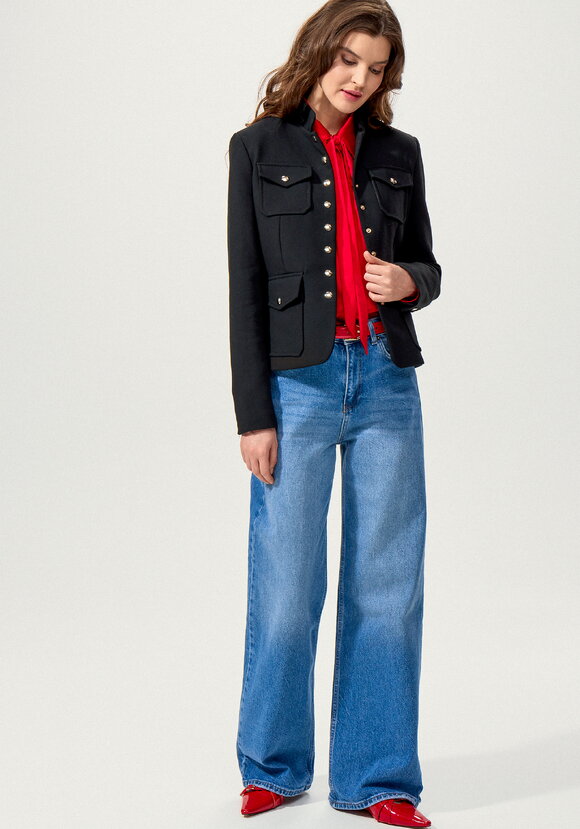 Джинсы широкие прямого кроя шир.  580, рис. 13