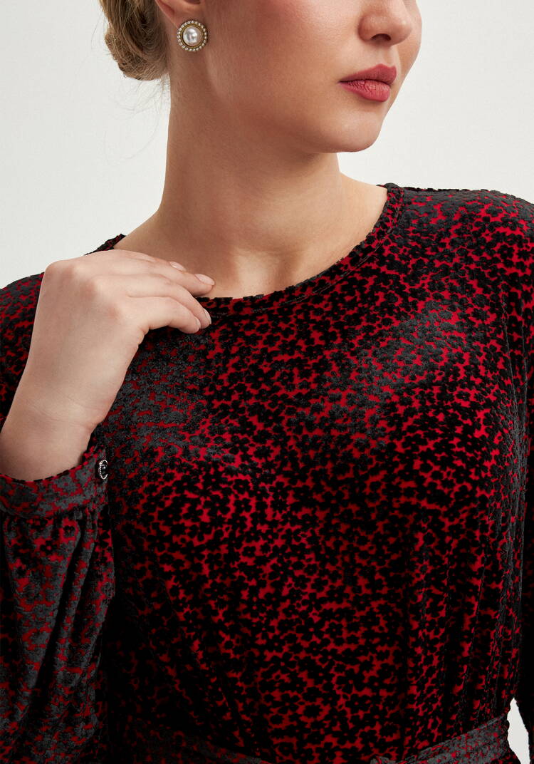 Блуза с фактурным рисункoм шир.  750, рис. 14