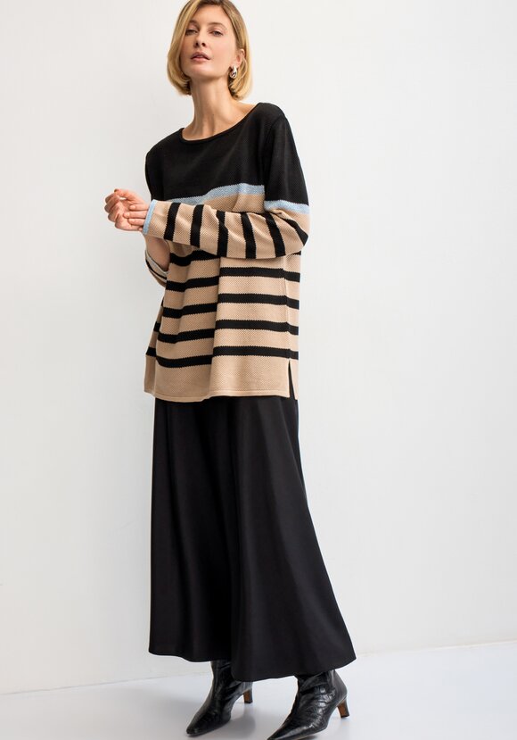 Джемпер в полоску с метанитью шир.  580, рис. 38