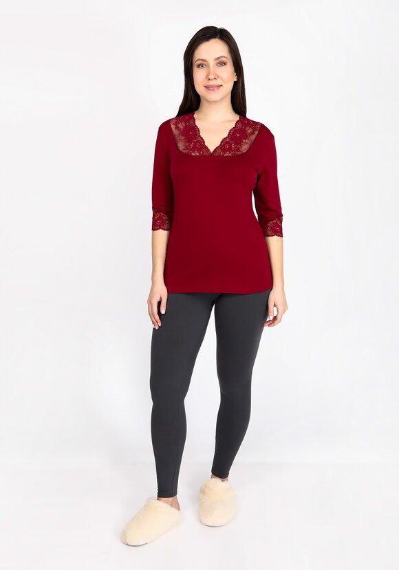 Майка с рукавом 3/4 Леди Кармен шир.  580, рис. 6