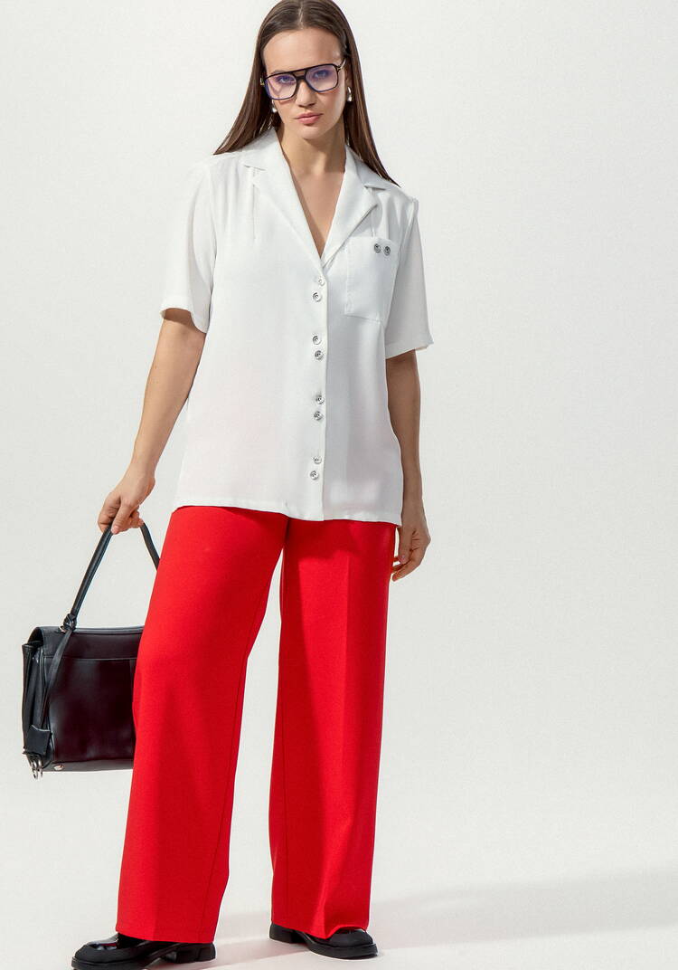 Блуза с однобортным воротником шир.  750, рис. 9