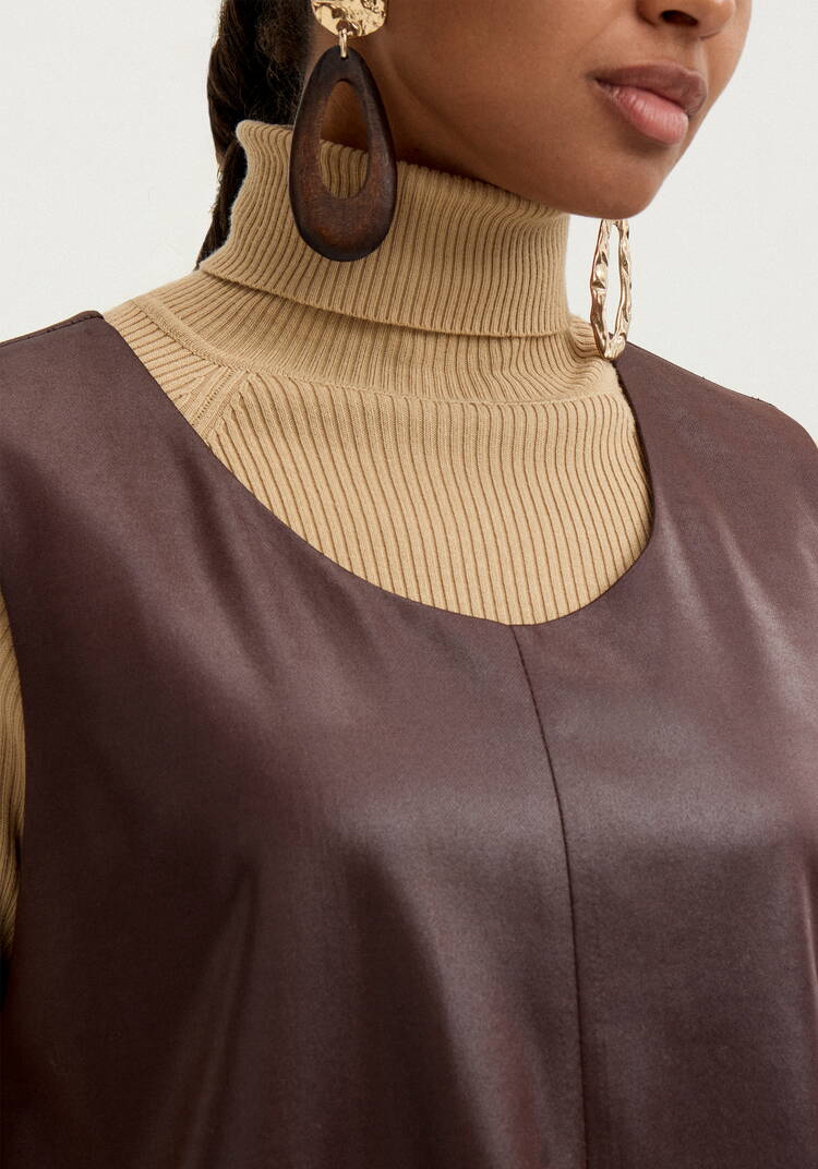 Сарафан трикотажный с напылением под кожу шир.  750, рис. 6