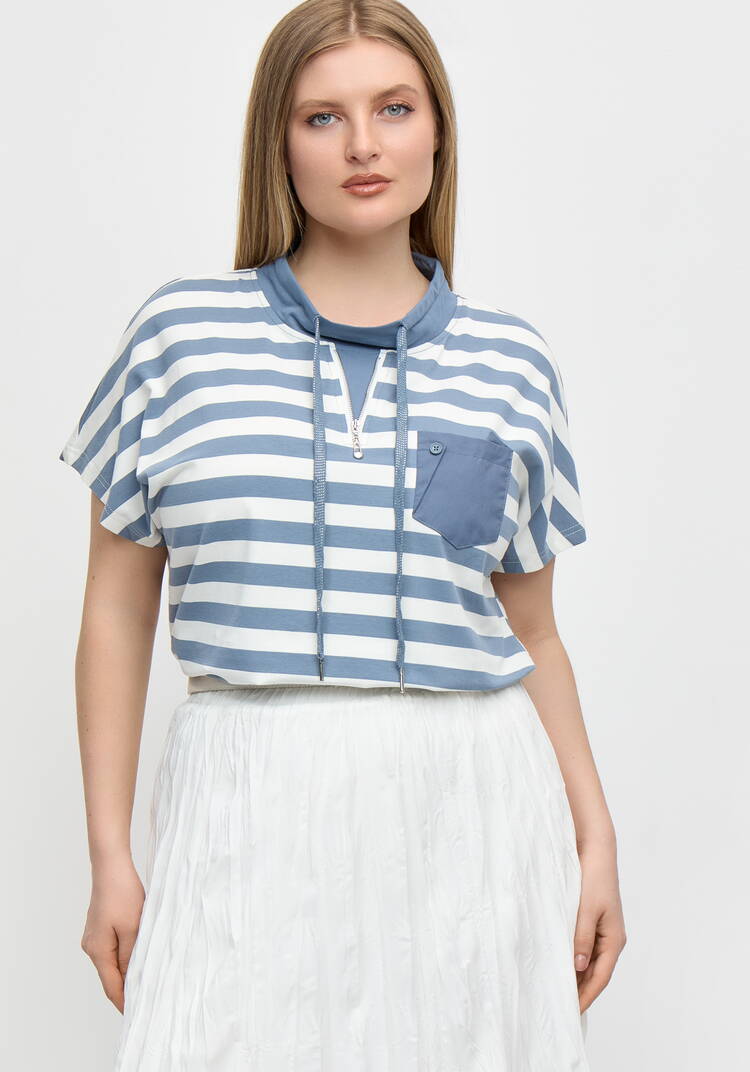 Футболка в полоску Мишель шир.  750, рис. 1