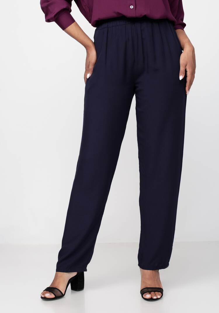 Брюки прямые с резинкой по поясу шир.  750, рис. 11