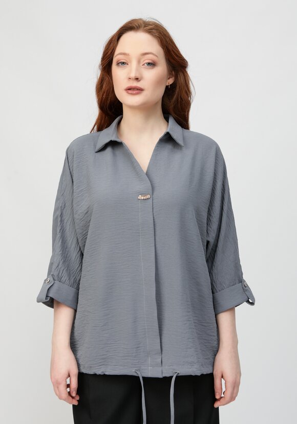 Блуза с патой на рукавах шир.  580, рис. 13