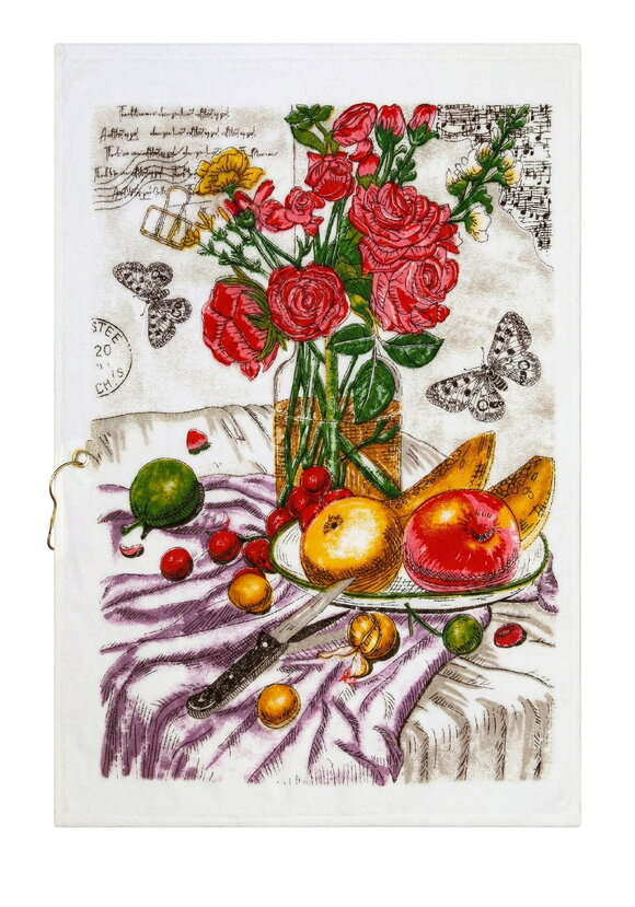 Набор кухонных полотенец Цветы шир.  580, рис. 5