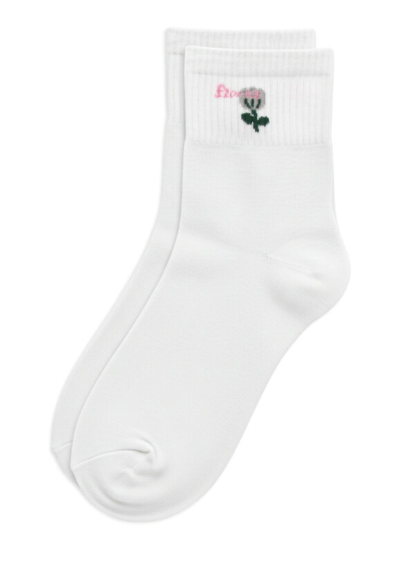 Комплект носочков с цветком 5 штук шир.  580, рис. 2