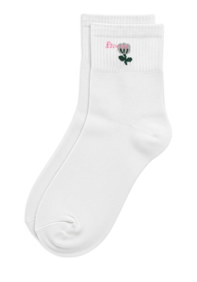 Комплект носочков с цветком 5 штук шир.  750, рис. 2