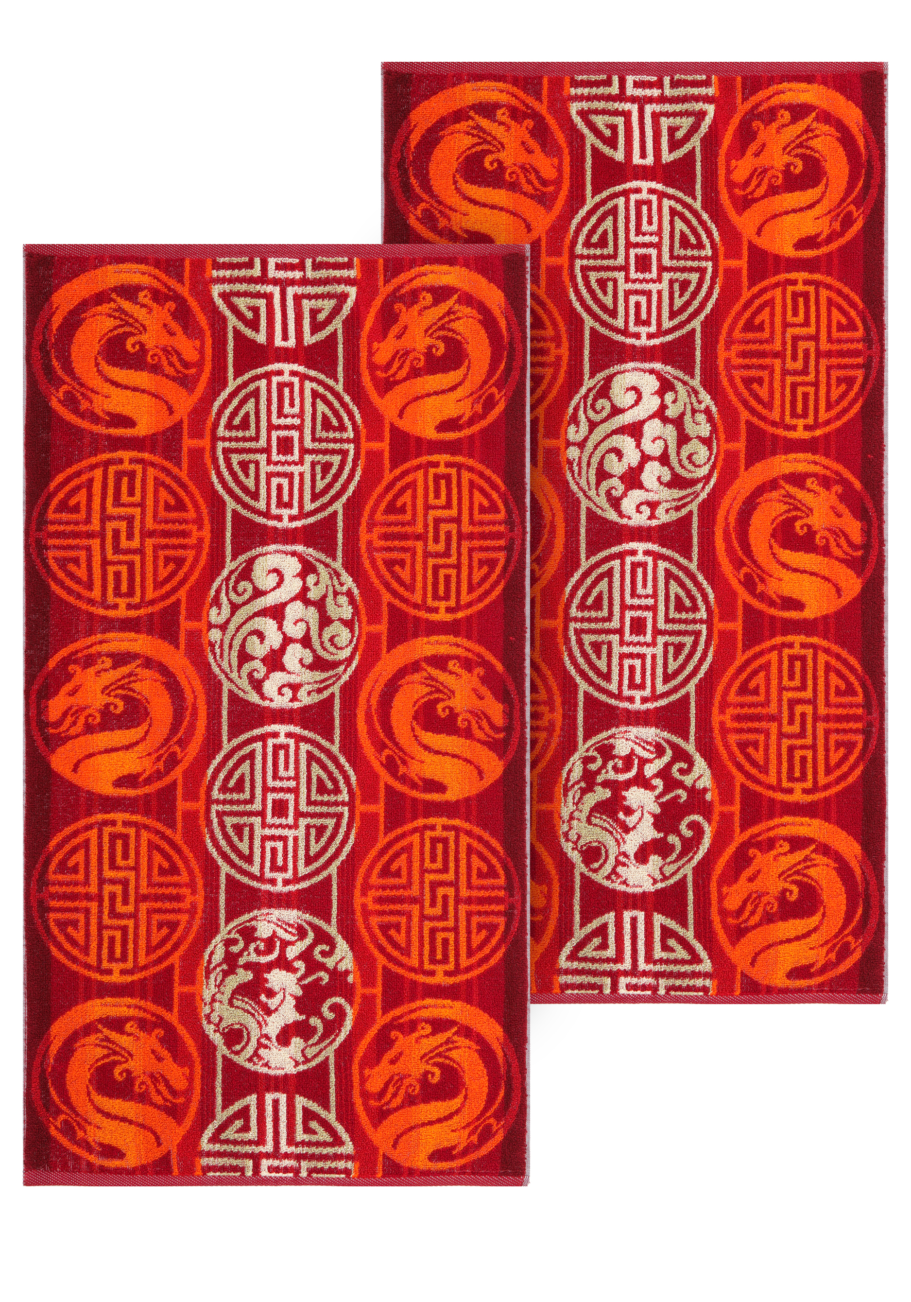 Комплект полотенец Восточный дракон, 2 шт. сумка восточный дракон хлопок