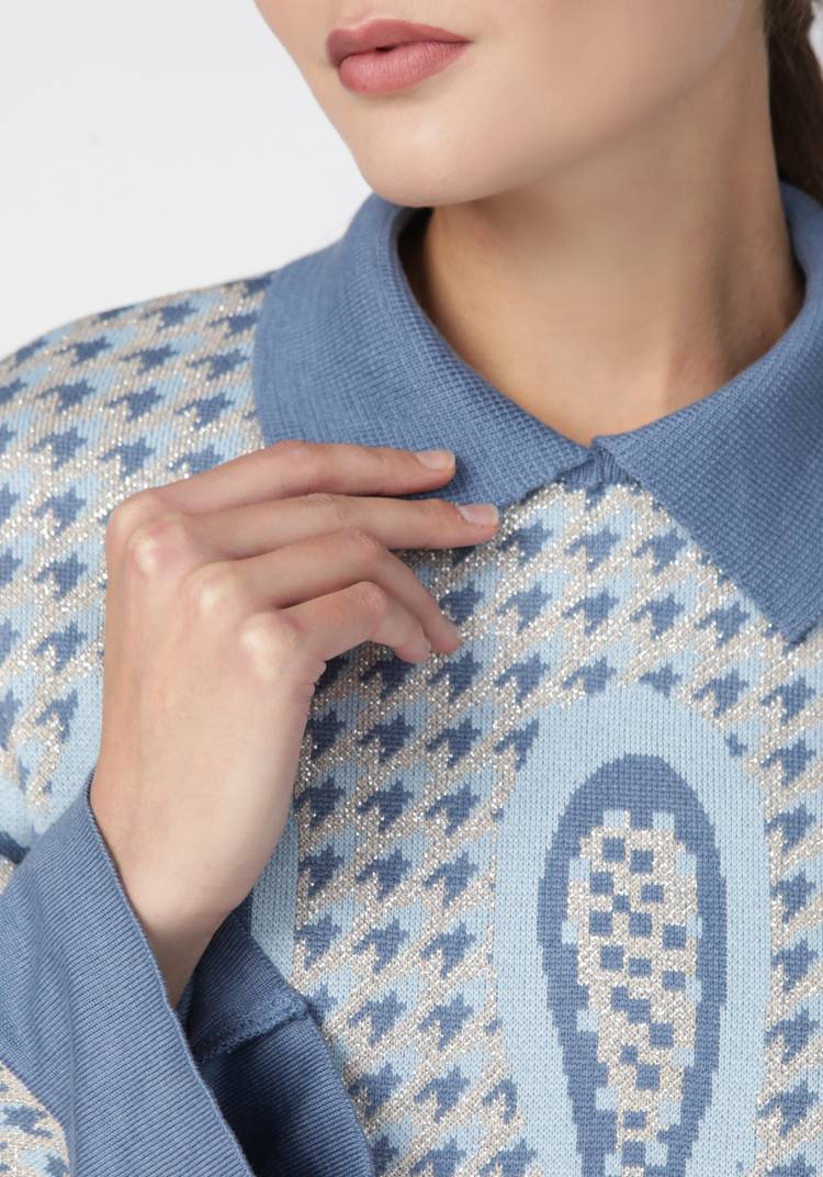 Джемпер женский с рисунком пейсли шир.  750, рис. 6