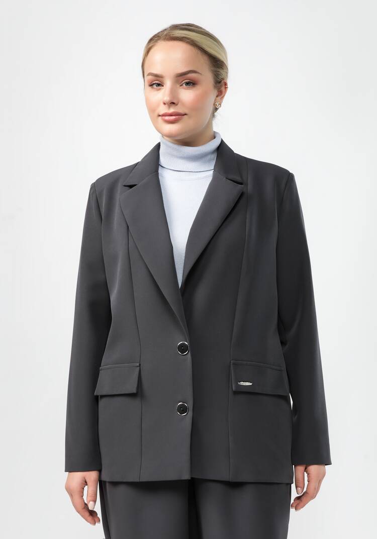 Пиджак классический свободного кроя шир.  750, рис. 4