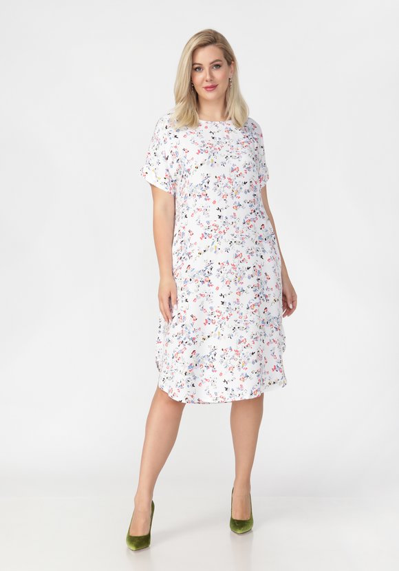 Платье в мелкий цветочек Майя шир.  580, рис. 1