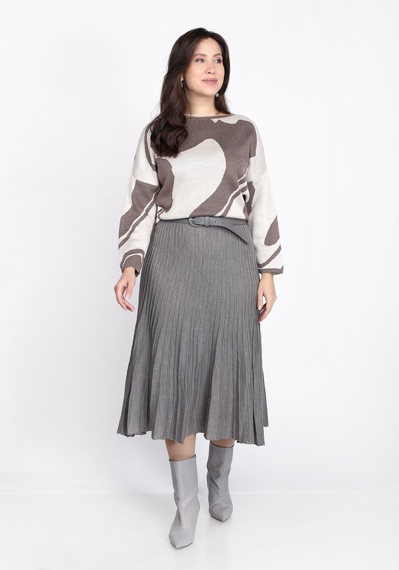 Юбка фактурной вязки шир.  580, рис. 3