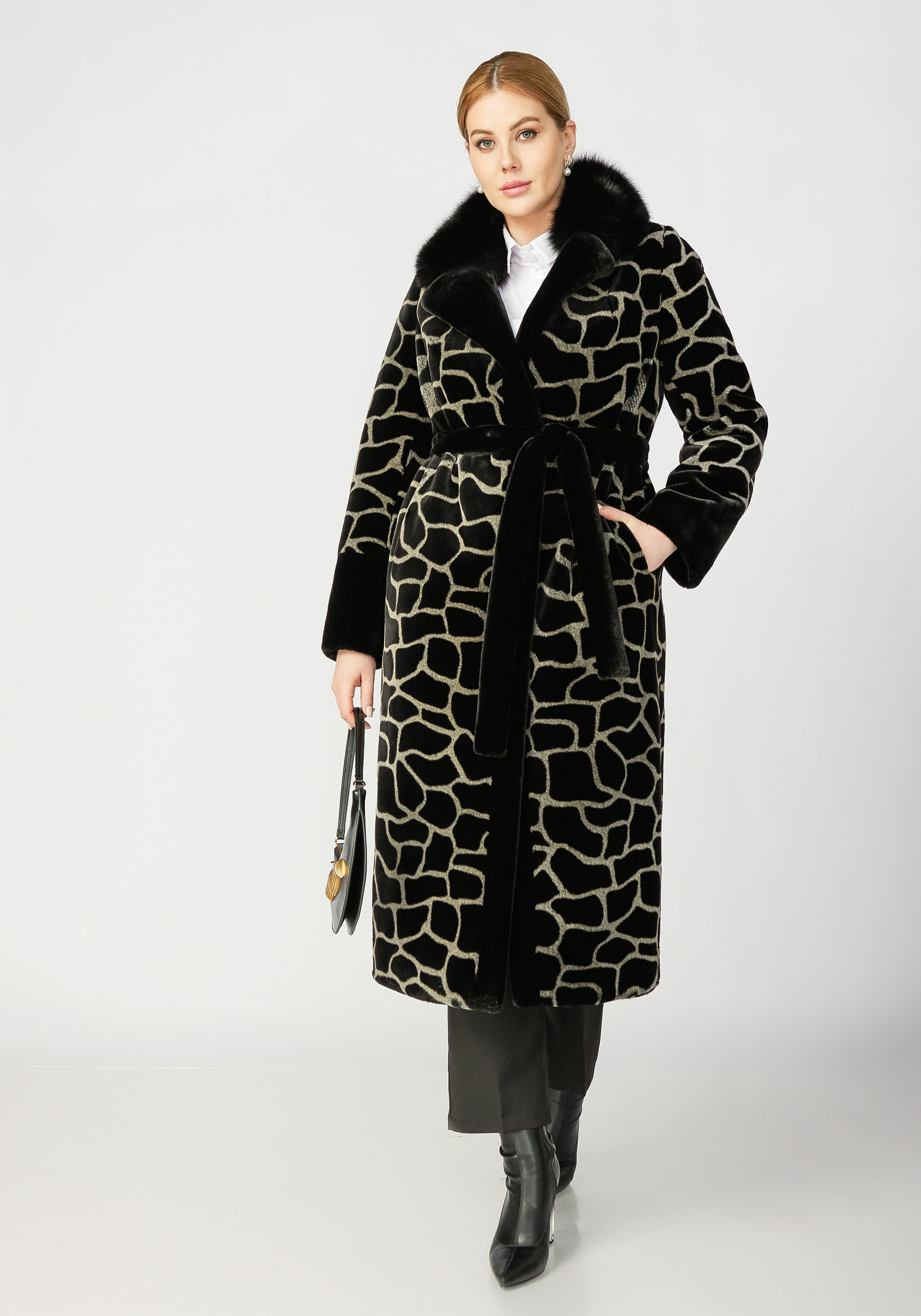 Пальто женское из искусственного меха «Алекса»