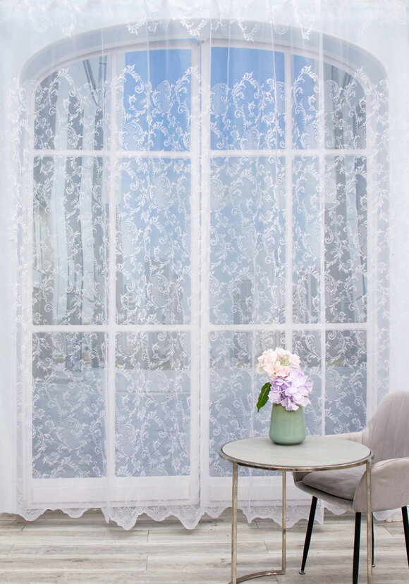 Тюль-жаккард Морозный узор шир.  580, рис. 2