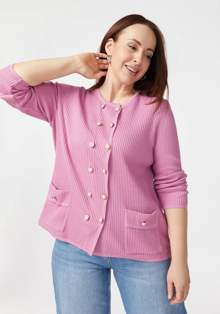 Жакет на пуговицах с жемчугом шир.  750, рис. 24