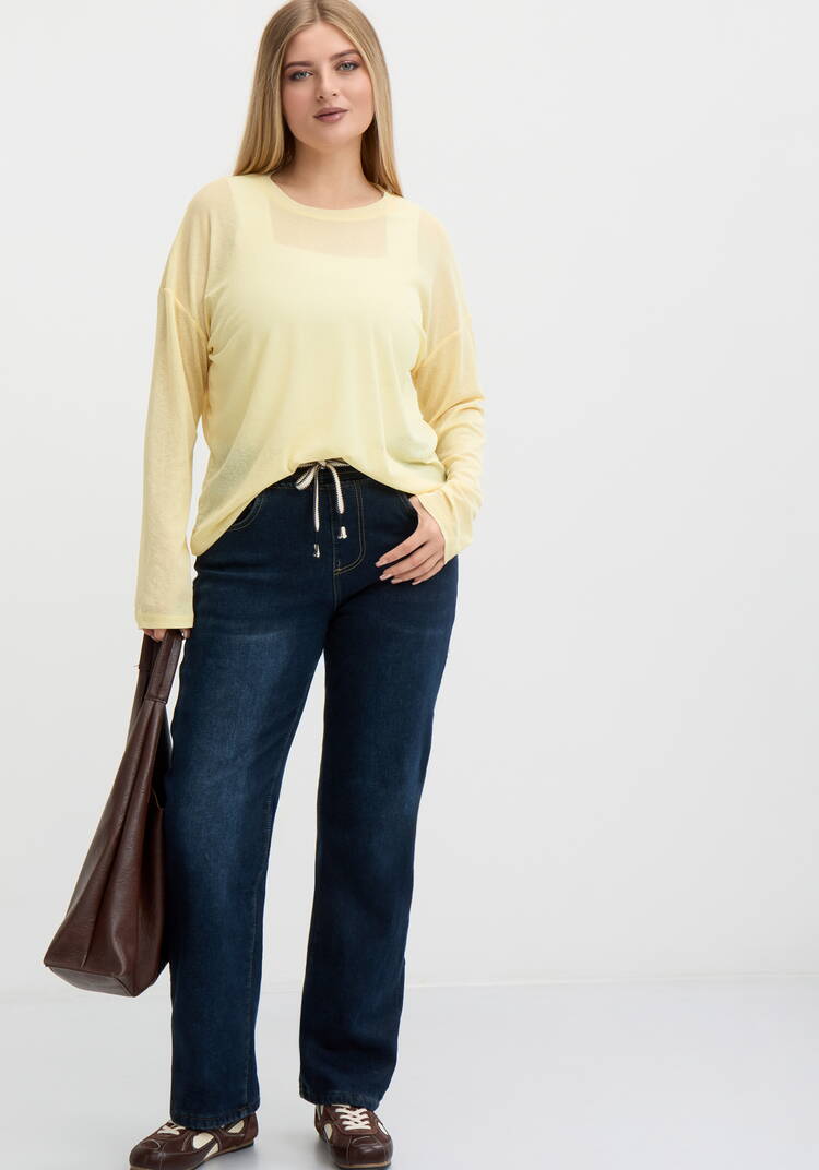 Джинсы утепленные с высокой посадкой шир.  750, рис. 7