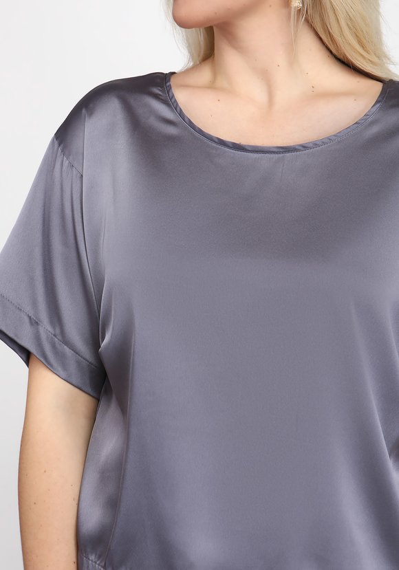 Блуза комфортного свободного кроя шир.  580, рис. 8