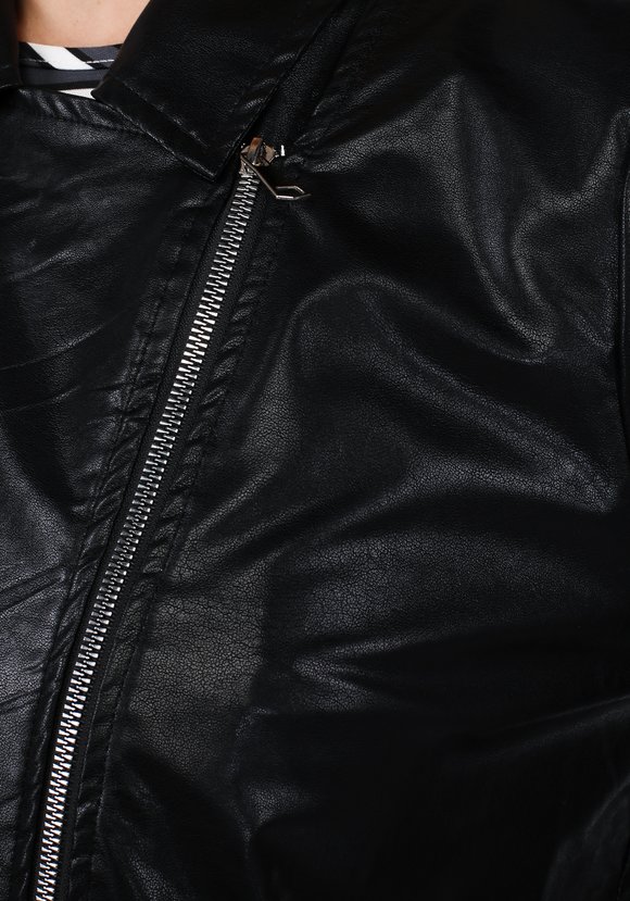 Куртка-косуха из эко-кожи на молнии шир.  580, рис. 4