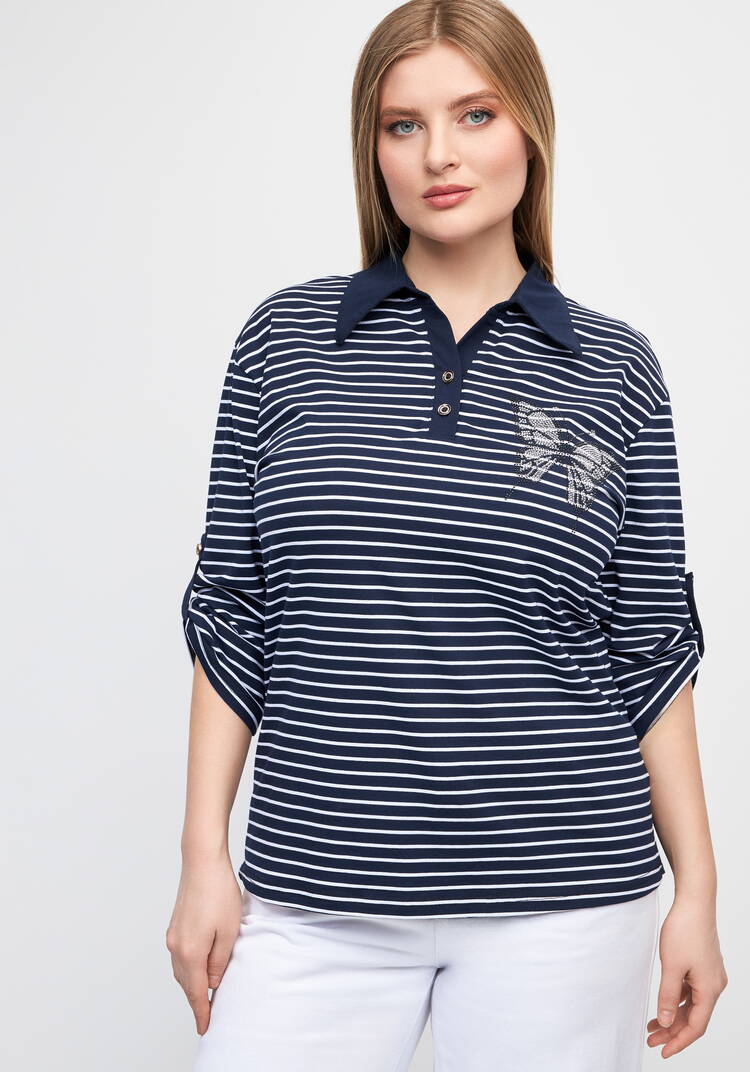 Поло с декором из страз шир.  750, рис. 7