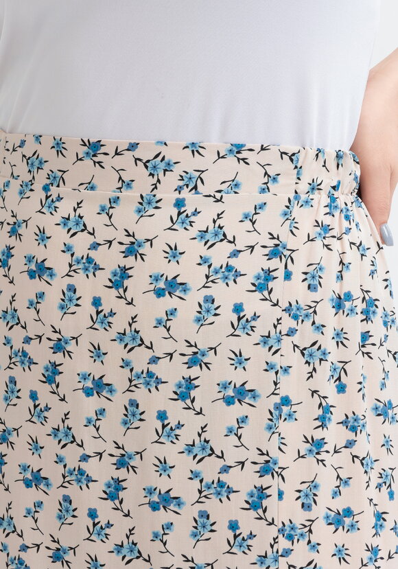 Юбка свободная с широким поясом на резинке шир.  580, рис. 12