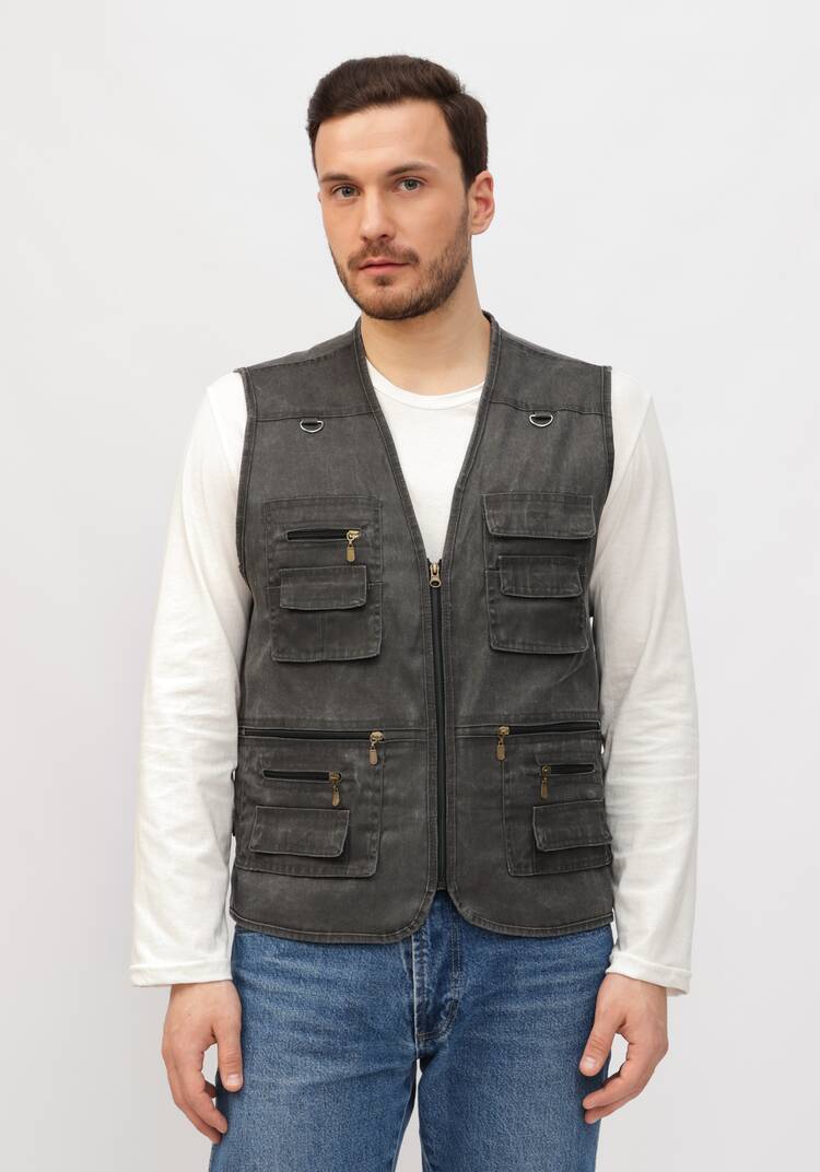 Жилет мужской с карманами шир.  750, рис. 11