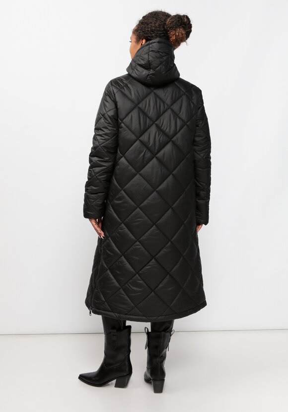 Пальто стеганое с боковыми разрезами шир.  580, рис. 2