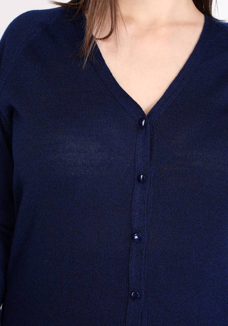 Кардиган вязаный с метанитью шир.  750, рис. 14