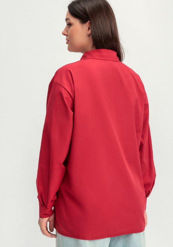 Рубашка с принтом на передней полочке шир.  580, рис. 31