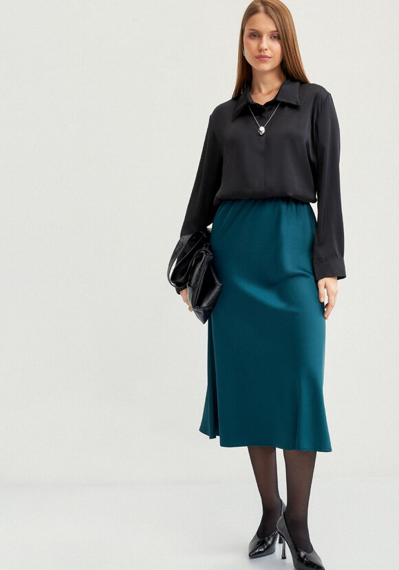 Юбка с резинкой в поясе cвободная шир.  580, рис. 1