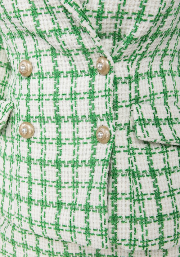 Жакет двубортный с накладными карманами шир.  580, рис. 10