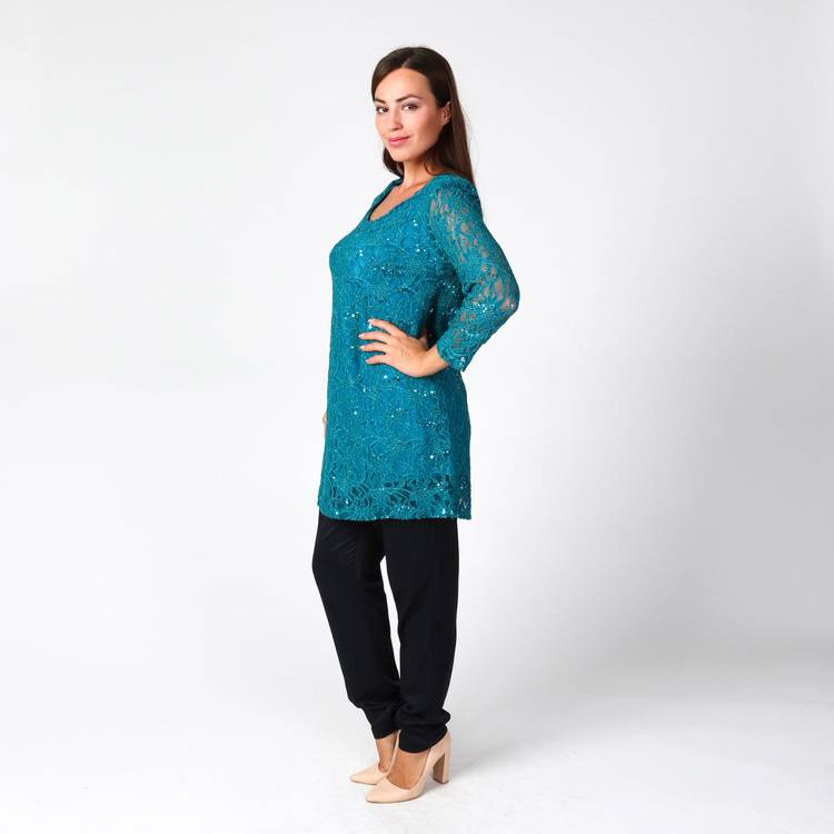 Туника из ажурной ткани шир.  750, рис. 11