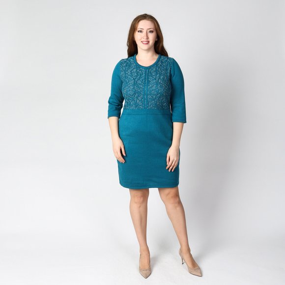 Платье с рукавом 3/4 шир.  580, рис. 8