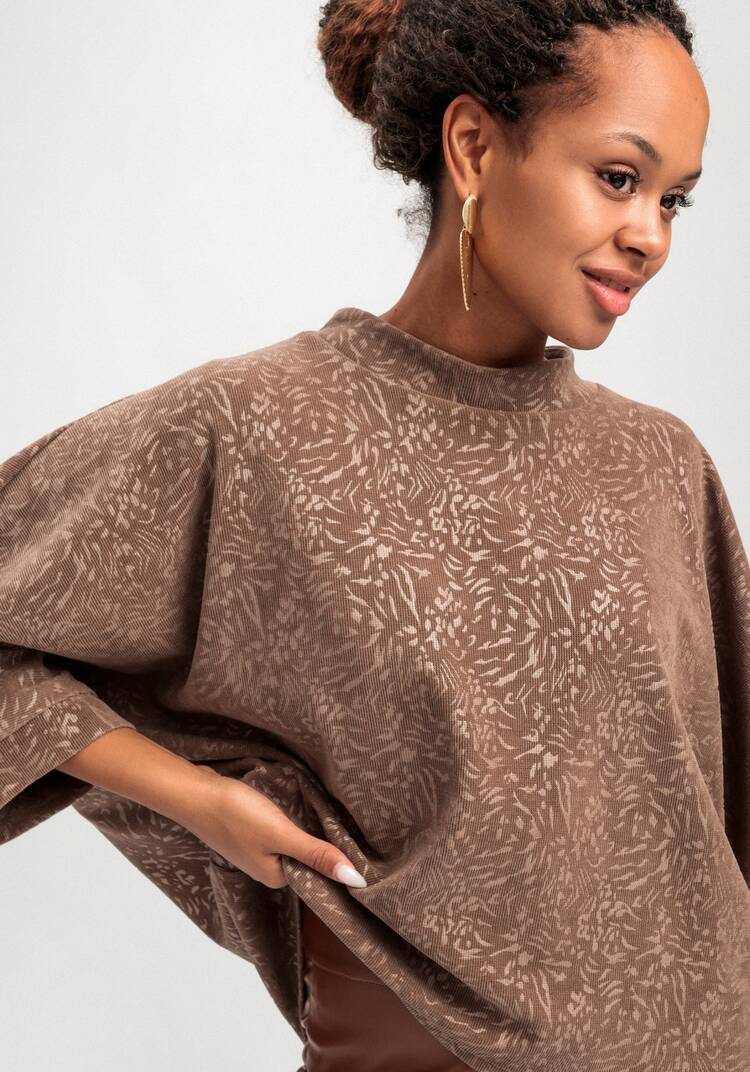 Блуза свободного кроя с рукавом 7/8 шир.  750, рис. 6