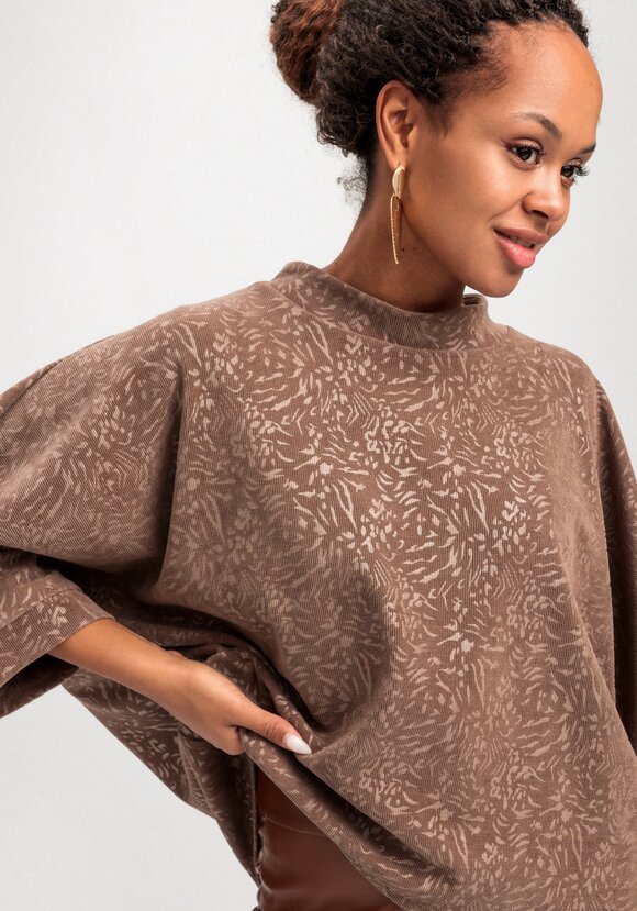 Блуза свободного кроя с рукавом 7/8 шир.  580, рис. 6