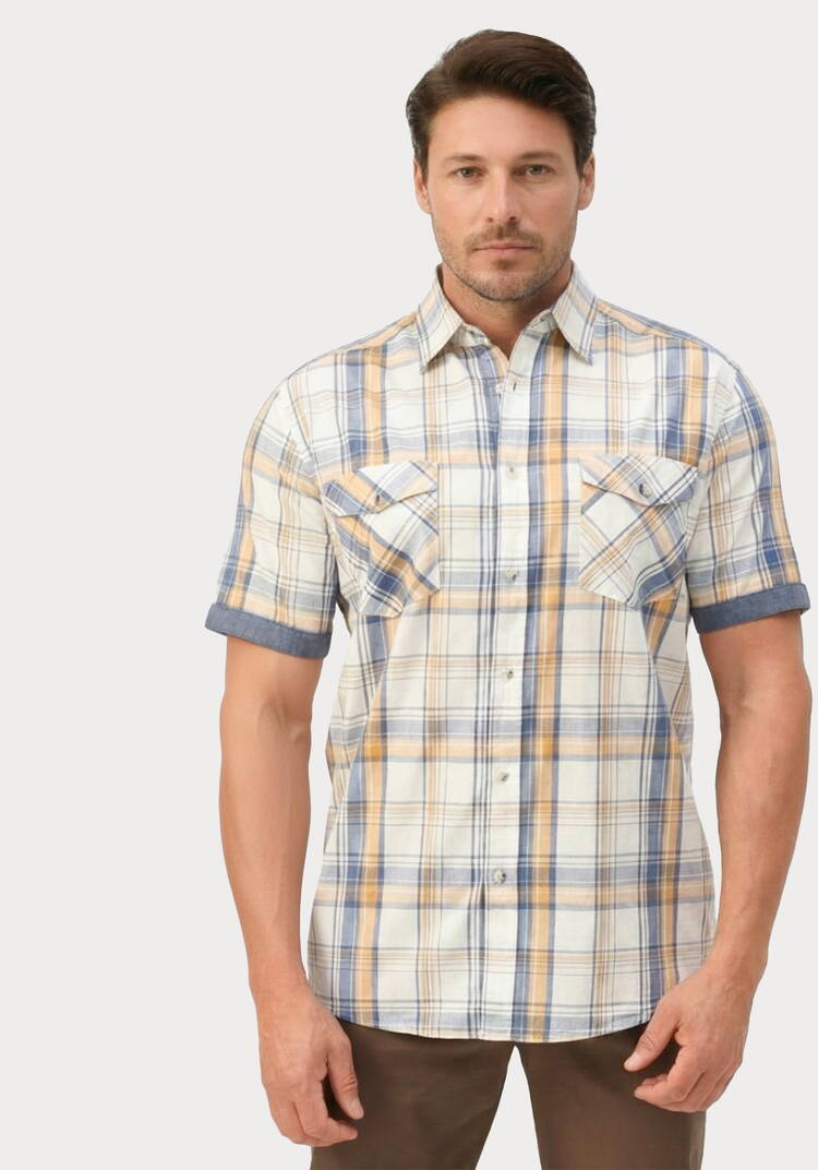 Рубашка в клeтку Дэвид шир.  750, рис. 9