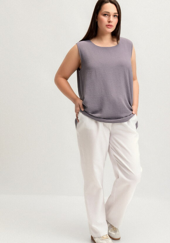 Топ свободного кроя с круглым вырезом шир.  580, рис. 2