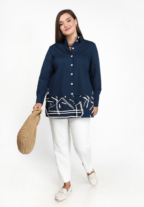 Блуза Радостное настроение шир.  580, рис. 7