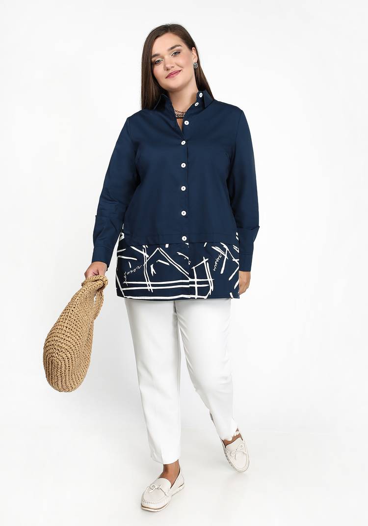 Блуза Радостное настроение шир.  750, рис. 7