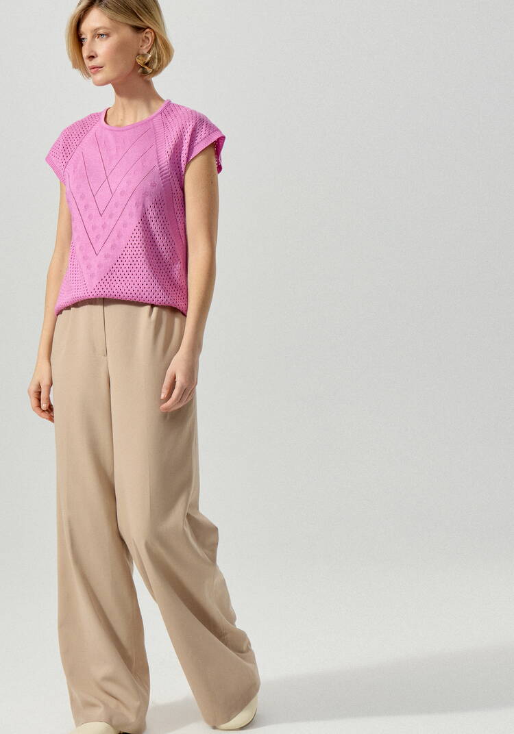 Футболка ажурная с графичным рисунком шир.  750, рис. 14