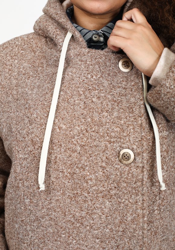 Пальто с карманами на пуговицах шир.  580, рис. 4