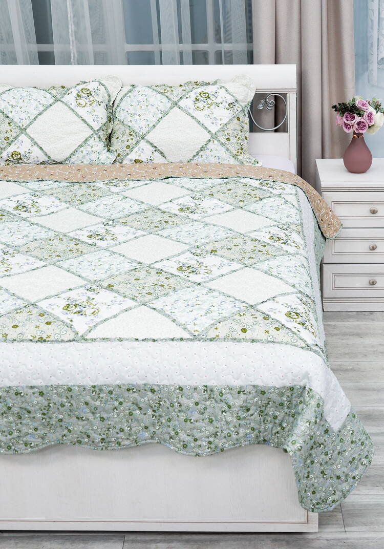 Покрывало с наволочками Печворк шир.  750, рис. 6