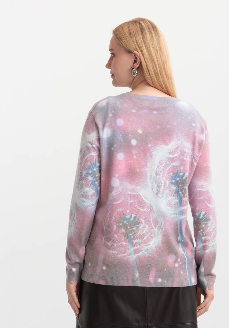 Джемпер Цветочная симфония шир.  750, рис. 18