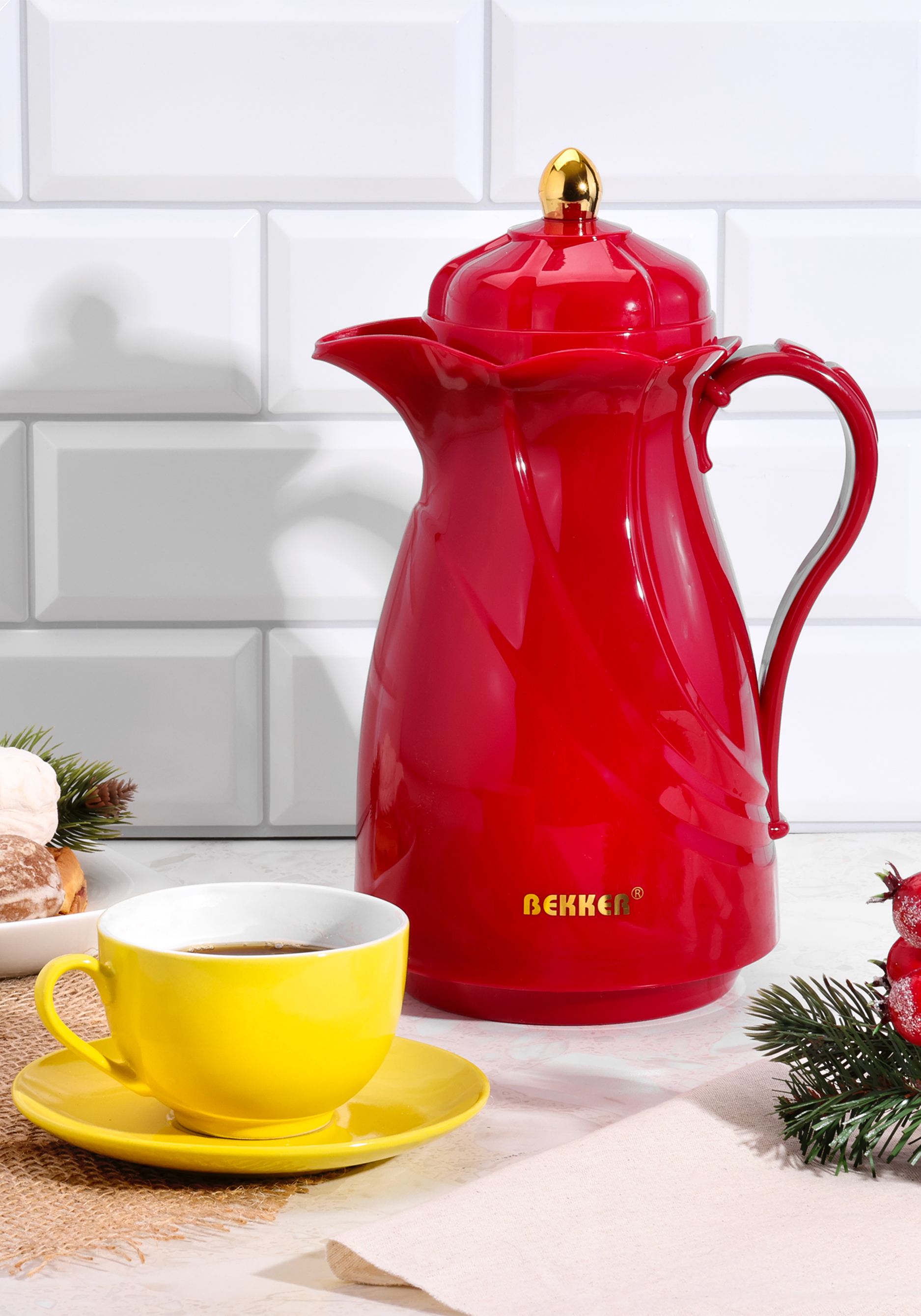 Термос-кувшин Premium со стеклянной колбой