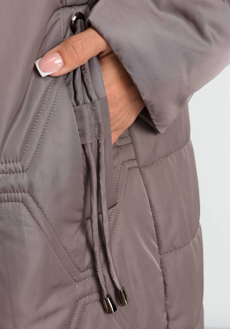 Удлиненное пальто с капюшоном шир.  750, рис. 20