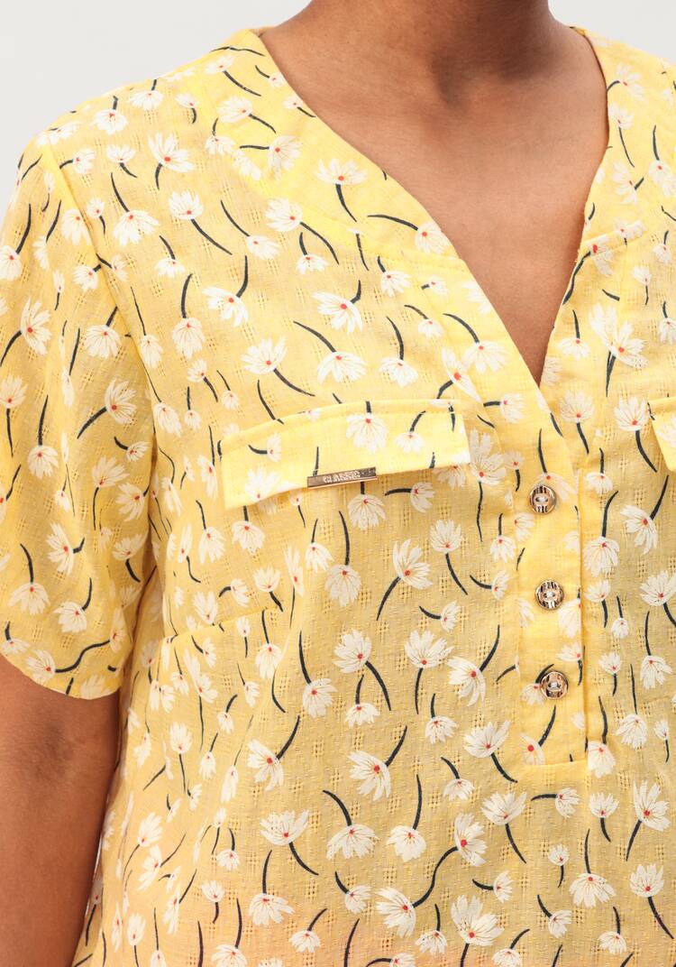 Блуза с цветочным принтом Офелия шир.  750, рис. 27