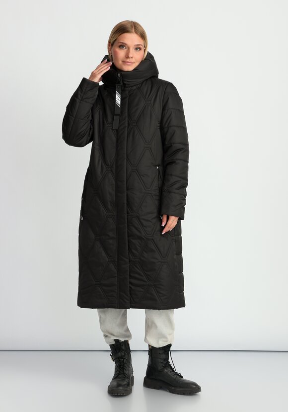 Удлиненное пальто с капюшоном шир.  580, рис. 1