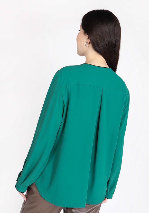 Блуза с контрастным кантом шир.  580, рис. 2