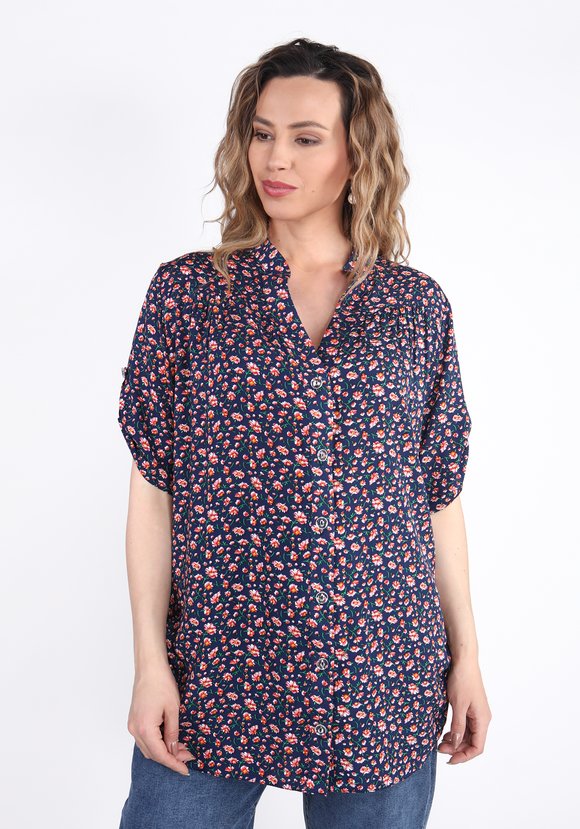 Блуза-рубашка Аленький цветочек шир.  580, рис. 5